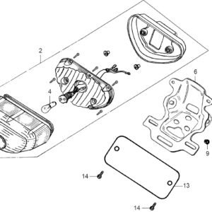 Tail Light CD 70