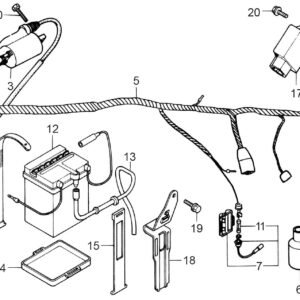 Wire Harness - Battery CD 70